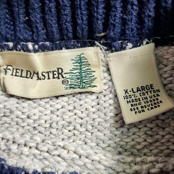 Vintage Fieldmaster Men's Sweater XL Faire Isle Pullover Made in USA - Picture 9 of 10